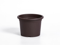 Flower pot Narcis brown
