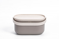 Biowaste container without frame of bags - taupe+ivory with coffee grounds
