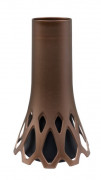 Vase mit Sockelgewicht Roseta bronze