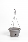 Selfwatering pot with plastic hanger Siesta taupe