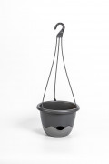 Selfwatering pot with plastic hanger Mareta grey
