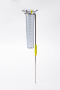 Rain gauge - with stainless steel holder and  time-lapse indicator