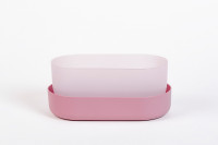 Flower box with saucer Tolita  - pink
