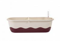 Self-watering box with hangers Mareta beige wine red