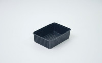 Seed-tray Bari set of 4 pcs, perforated, black